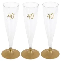 Party Proost Glas 40 Jaar 6 Stuks