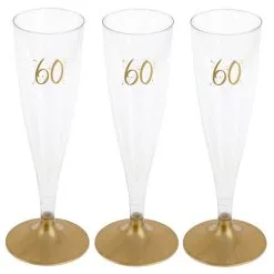 Party Proost Glas 60 Jaar 6 Stuks