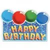 Deurbord Happy Birthday Ballonnen