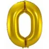 Folieballon Cijfer 0 GOUD Voor Lucht Of Helium MEGA