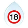 Ballonnen 18 Jaar Verkeersbord