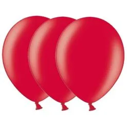 Metallic Ballonnen 1e Klas Rood 20 Stuks