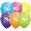 Ballonnen 30 Jaar Qualatex 25 Stuks