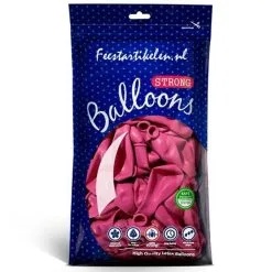 Ballonnen Donkerroze 100 Stuks