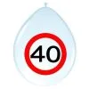 Ballonnen 40 Jaar Verkeersbord
