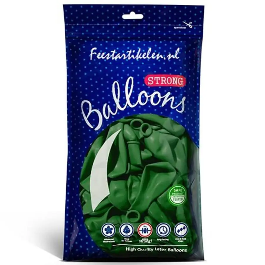 Ballonnen Donkergroen 100 Stuks