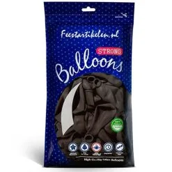 Ballonnen Donkerbruin 100 Stuks
