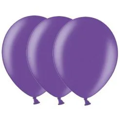 Metallic Ballonnen 1e Klas Donkerpaars 20 Stuks