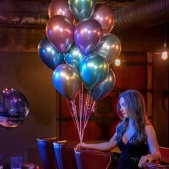 Chrome Ballonnen 10 Stuks Gekleurd