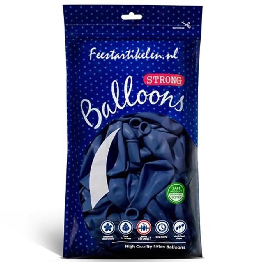 Ballonnen Donkerblauw 100 Stuks