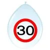 Ballonnen 30 Jaar Verkeersbord