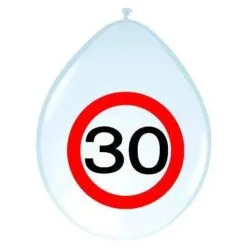 Ballonnen 30 Jaar Verkeersbord