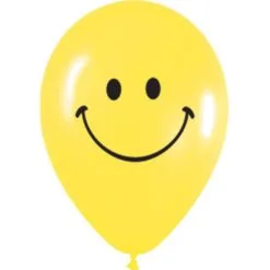 Ballonnen Smiley 5 Stuks Geel