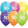 Ballonnen 50 Jaar Gekleurd 25 Stuks
