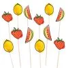 Prikkers Met Fruit Decoratie 12 Stuks