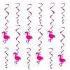 Hangdecoratie Flamingo Whirls 12 Stuks