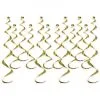 Hangdecoratie Whirls Goudkleurig 12-delig