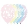 Ballonnen Met Hartjes PASTEL 6 Stuks