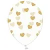 Ballonnen Transparant Met Goudkleurige Hartjes