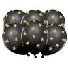 Ballonnen Zwart Met Goudkleurige Sterren