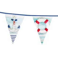 Vlaggenlijn Navy Met Anker