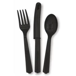 Bestek Zwart 18 Delig