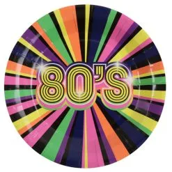 Bordjes Back To The 80's 10 Stuks