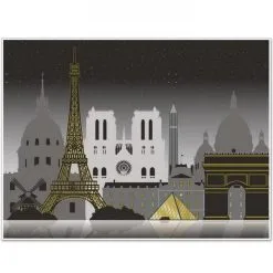 Muurposter Parijs Groot