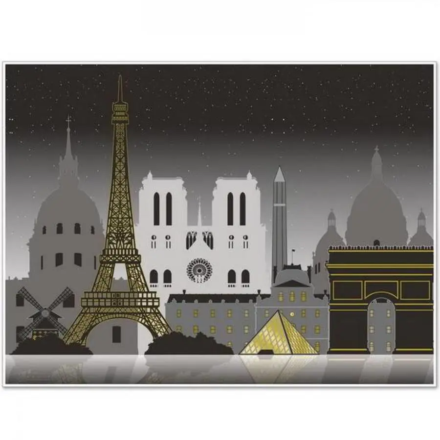 Muurposter Parijs Groot