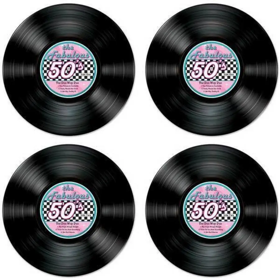 Decoratie Fifties Elpees Groot