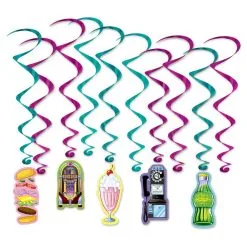 Hangdecoraties Sixties 11-delig