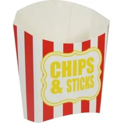 Snackbakjes Chips & Sticks 8 Stuks Rood Geel