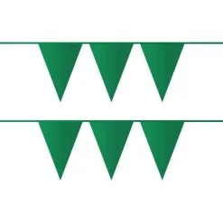 Vlaggenlijn Donkergroen Stevig Plastic 10 Meter