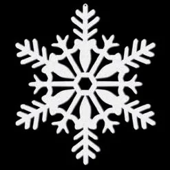 Sneeuwvlok Glitter Klein Wit 4 Stuks