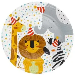 Bordjes Safari Party 8 Stuks