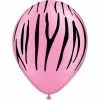 Ballonnen Zebra Pink 6 Stuks