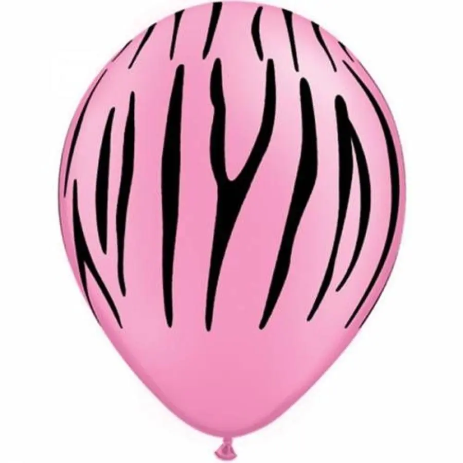 Ballonnen Zebra Pink 6 Stuks