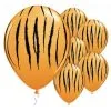 Ballon Tijger Qualatex Oranje 6 Stuks