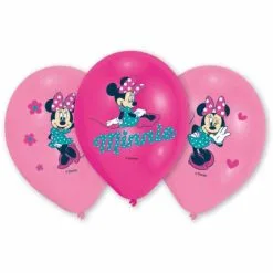 Ballonnen Minnie Mouse Full Color 6 Stuks