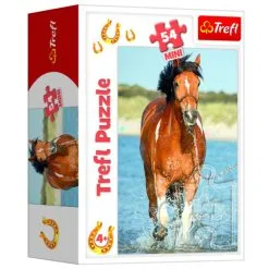 Mini Puzzel Paard In Water 54 Stukjes