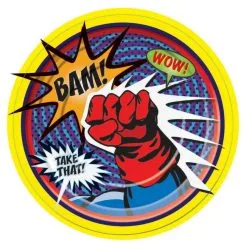 Bordjes Superhelden BAM 8 Stuks