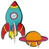3D Puzzels Raket En Planeet 8 Stuks