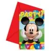 Uitnodigingskaartjes Mickey Mouse Party