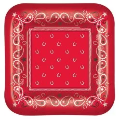 Bordjes Western Bandana Groot 8 Stuks