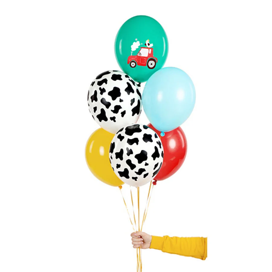 Ballonnen Farm 6 Stuks - Afbeelding 2