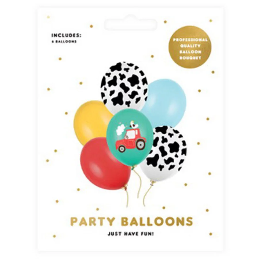 Ballonnen Farm 6 Stuks - Afbeelding 3