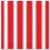 Servetten Circus Gestreept Rood Wit 16 Stuks