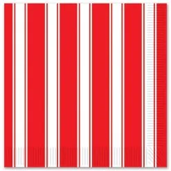 Servetten Circus Gestreept Rood Wit 16 Stuks