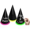 Feesthoedjes Beschrijfbaar NEON 6 Stuks