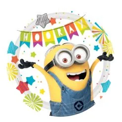 Bordjes Minions Party Time 8 Stuks